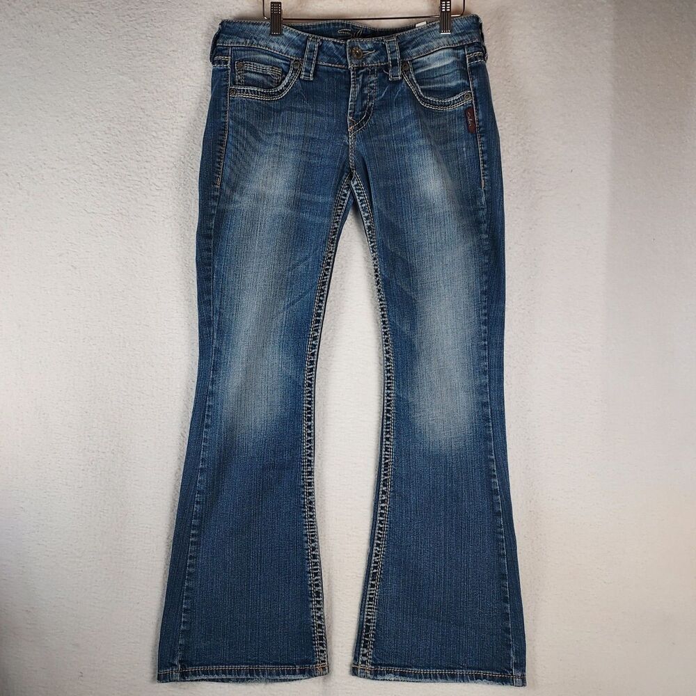 Silver Jeans Eden Flare Mid Rise Bootcut Denim Jeans Women’s 28x31 Medium Wash
